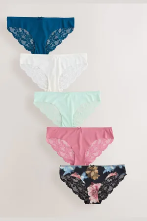 Next Ingen VPL Lace Back Briefs 5 Pakke50