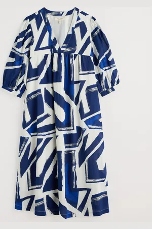 Seasalt Cornwall Earth Colours Kaftan 100% Organic Cotton Dress in GOTS-Certified54