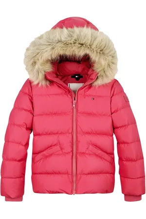 Tommy Hilfiger Girls Det essentielle Down Faux Fur Hood Jakke6 år (116cm)