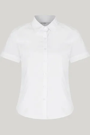 Trutex White Slim Fit Short Sleeve 2 Pack School Shirts16 år (176cm)