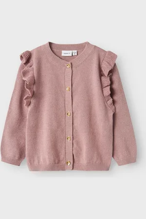NAME IT Langærmet Frill Metalised Fiber Glitter Cardigan2 - 3 år (92 - 98cm)