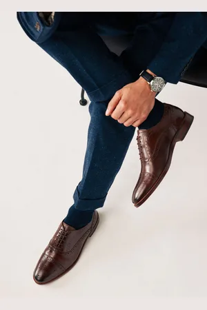 Next Læder Oxford tåkappe Broguesko Sko