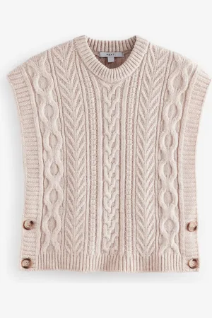 Next Cable Knit Button Side TankM