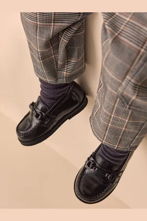 Next Leather Saddle Loafers