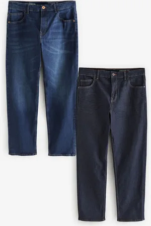 Next Classic Stretch Straight Fit Jeans 2 Pack36B x 35L (UK 36 XL)