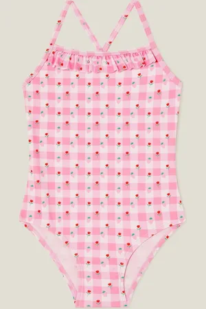 Accessorize Girls Strawberry Print Swimsuit3 - 4 år (98 - 104cm)