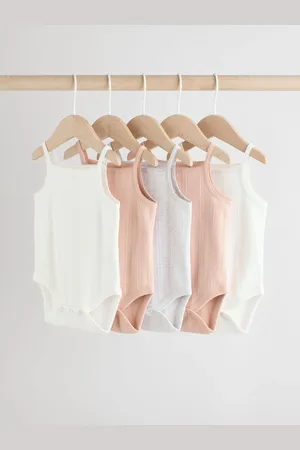Next Baby 100% bomuldsvest Sparkedragt 5 pakke2 - 3 år (92 - 98cm)