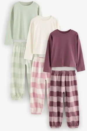 Next Woven 100% Cotton Joggers Pyjamas 3 Pack (3-16yrs)11 år (146cm)