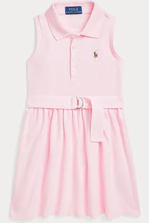 Ralph Lauren Piger Med bælte Strik Oxford Polo Kjole122128cm