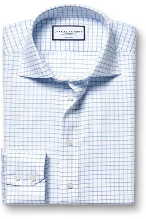 Charles Tyrwhitt Slim Fit Cutaway Krave Non Iron Fine 100% Bomuld Ternet Skjorter39cm R (UK 15.5 R)
