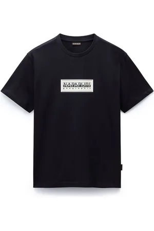 Napapijri Box 100% Cotton Short Sleeve Black T-ShirtXL
