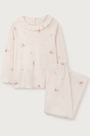 The White Company Relaxed Fit Pink Fairy Pyjamas98104cm