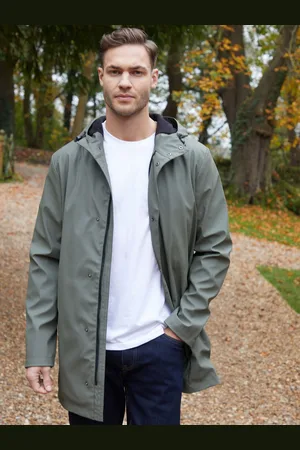 Threadbare Mikrofleece foret Longline Med hætte regnfrakkeX-Large