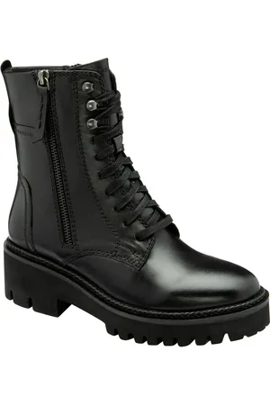 Ravel Leather Zip Up Ankle Boots