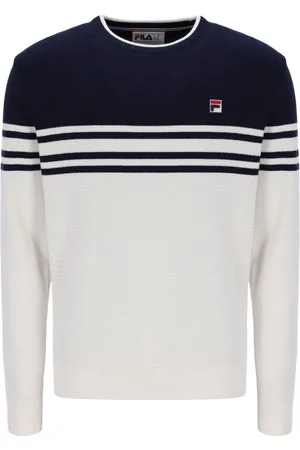 Fila Nate Crochet Knitted Crew 100% Cotton Sweat Topmedium