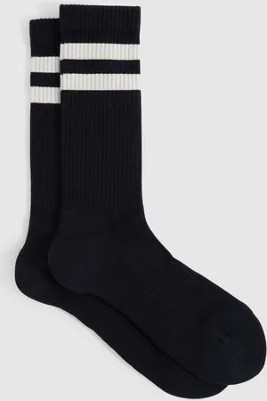 Reiss Henman Cotton-Blend Double-Stripe SocksM-L