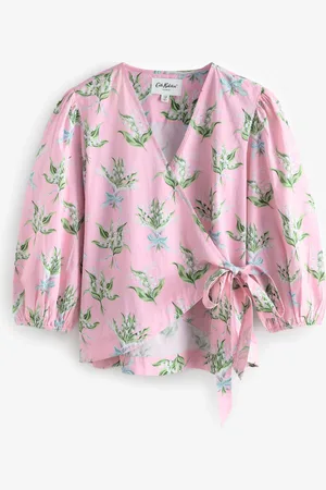Cath Kidston 100% Cotton Wrap Blouse50