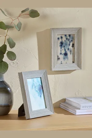 Next Set of 2 Distressed Wood Effect Photo Frames7 x 5 IN