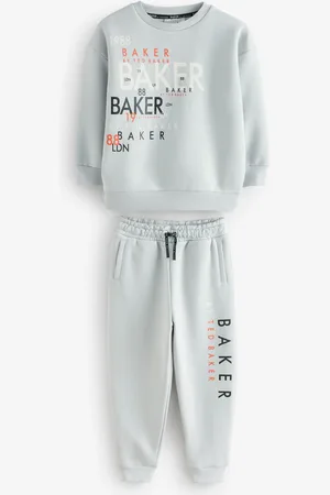 Ted Baker Grey Graphic Sweatshirt and Joggers Set122128cm