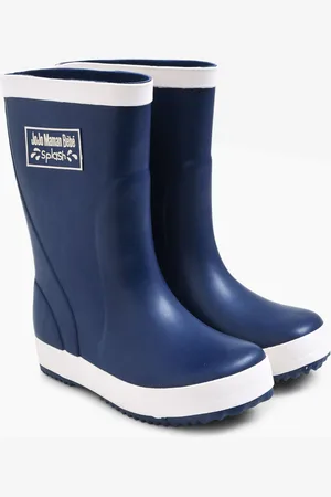 JoJo Maman Bébé Contrast Trim Lined Wellies