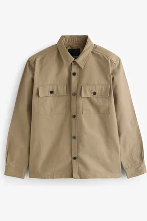 Threadbare Twill Button Up 100% Bomuld ShacketX-Large