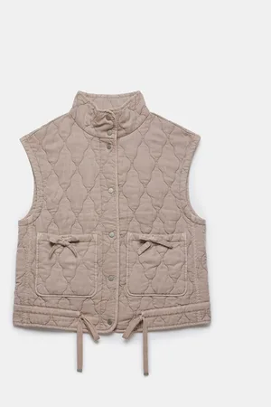 mint&berry Washed Quilted GiletL