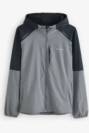 Columbia Grey Tech Nylon Hoodiemedium