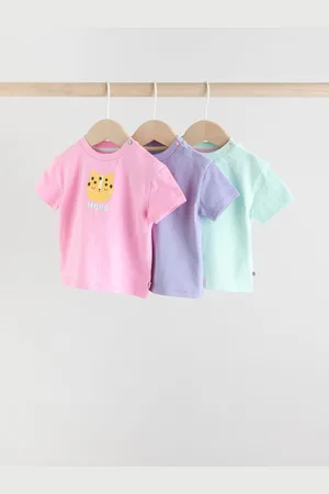 Next Baby Jersey Short Sleeve Tops 3 Pack56cm
