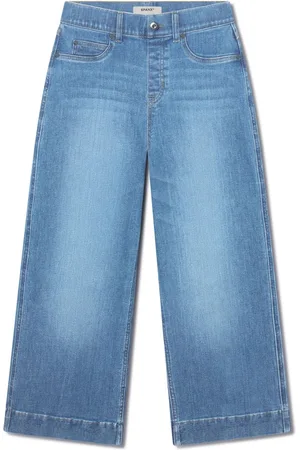 Spanx Blue Crop Wide Leg JeansMiddel