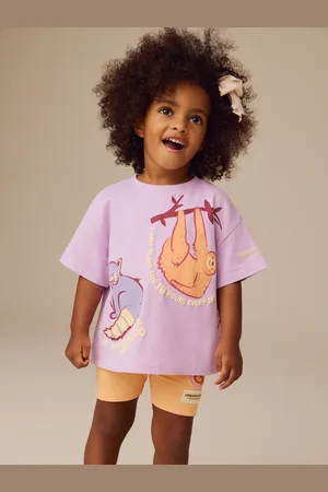 Next London Zoo Short Sleeve T-Shirt and Cycle Short Set (3mths-7yrs)6874cm