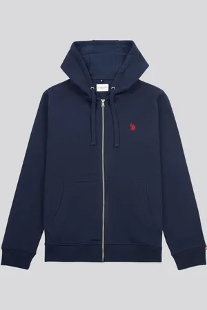 U.S. Polo Assn. U. S. Polo Assn. Mens Double Horsemen Loopback Zip HoodieStor