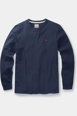 Aubin Blue Buttermere 100% Cotton Long Sleeve T-ShirtX-Large