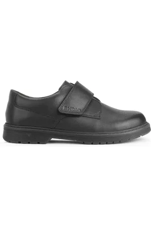 Start Rite Glint Black Leather Monk Strap School Shoes