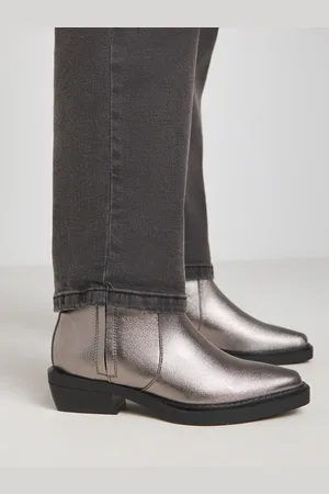 Simply Be Extra Wide Fit Secret Stretch Seam Western Ankle Boots