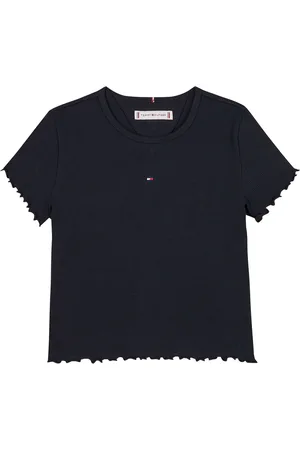 Tommy Hilfiger Blå Det essentielle Rib Kortærmet Top12 år (152cm)