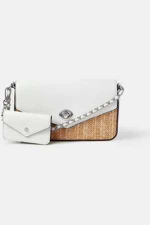 Accessorize Raffia Cross-Body Bag And Walleten