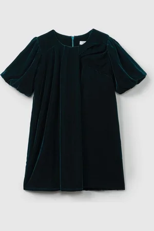 Reiss Cece Gathered Velvet Shift Kjole5 - 6 år (110 - 116cm)