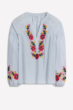Boden Raglan Embroidered 100% Cotton Top40