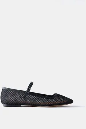 mint&berry Mesh Ballet Pumps