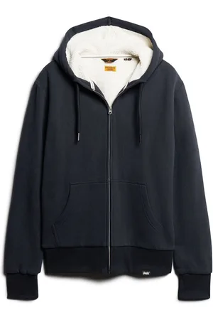 Superdry Det essentielle Teddystof Lined Zip-Up HættetrøjeL