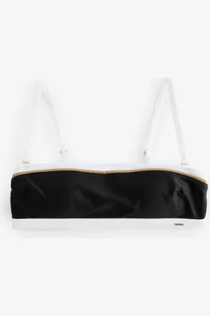 HUGO BOSS Signature Stripe Bandeau Strap Bikini Topxlarge