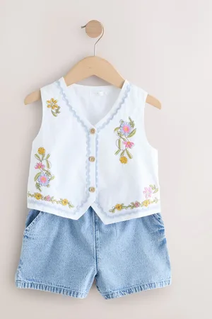 Next 100% Cotton Top and Short Set (3-16yrs)110116cm