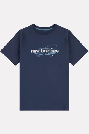 New Balance Boys Blue Global 100% Cotton T-Shirt12 - 13 år (152 - 158cm)