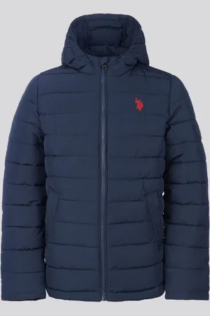 U.S. Polo Assn. U. S. Polo Assn. Boys Lightweight Quilt Hooded Puffer Jacket10 - 11 år (140 - 146cm)