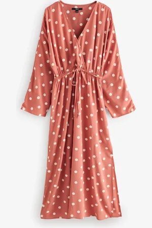 Next Kimono Sleeve Tie Waist Maxi Dress46høj