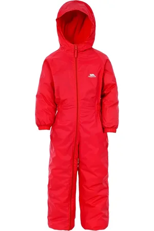 Trespass Rød Dripdrop Childs Rain Jakkesæt3 - 4 år (98 - 104cm)