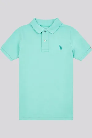 U.S. Polo Assn. U. S. Polo Assn. Boys Double Horsemen 100% Cotton Polo Shirt122128cm