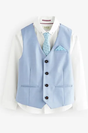 Ted Baker Waistcoat, White Shirt And Tie Set9 år (134cm)