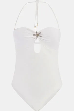 Guess Halterneck White Swimsuitxlarge