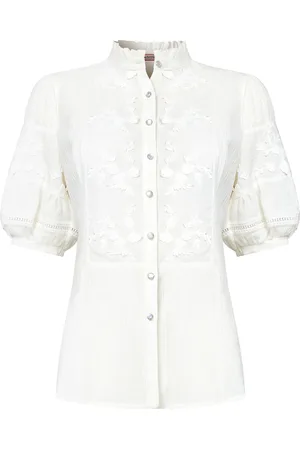 Joe Browns Frilly Neck Embroidered Blouse42